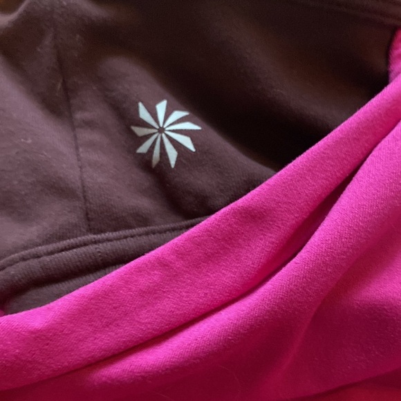Athleta Hidden Agenda No Limits Built in Bra Racerback Tank Pink Deep Burgundy M - Picture 4 of 10